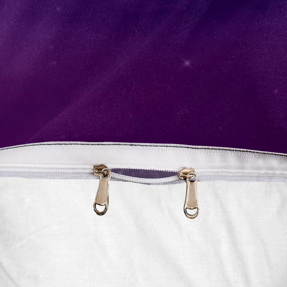 Galaxy Purple Starry Sky Printed  Bedding Set