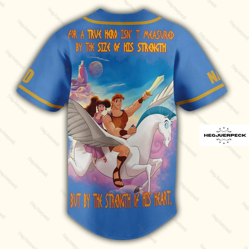 Personalized Disney Hercules Baseball Jersey