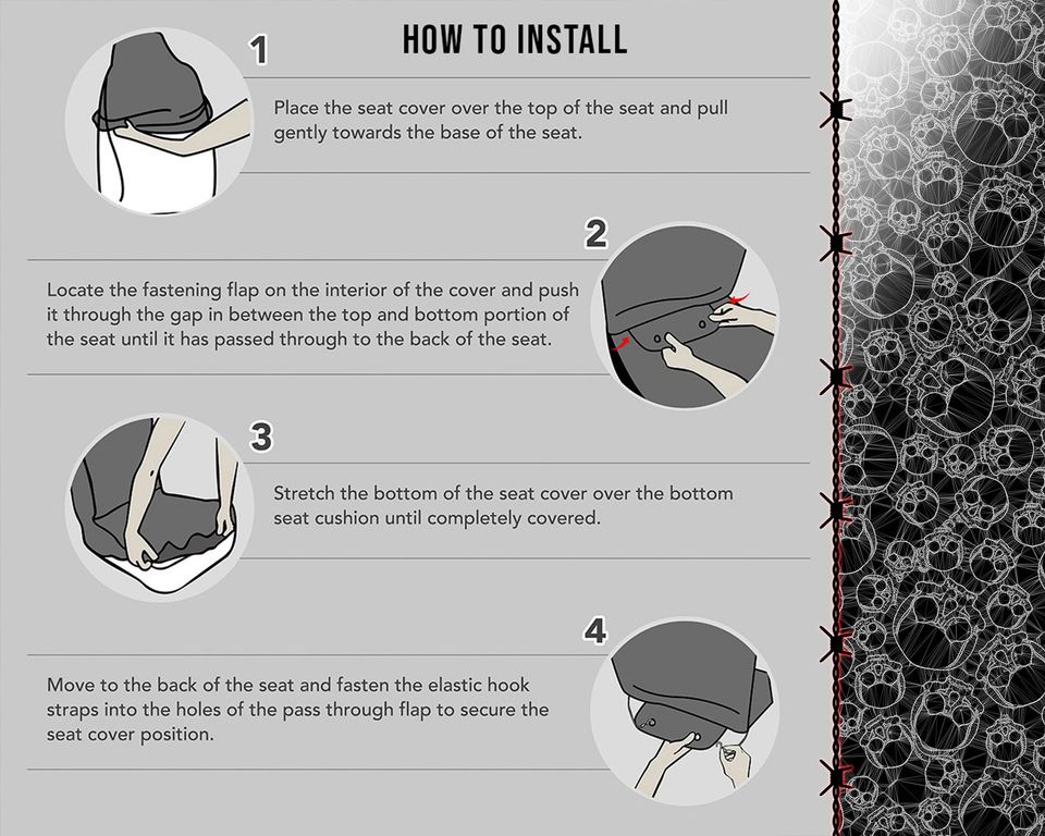 Lurking Death - spider skull web Car Seat Covers