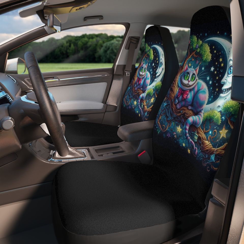 Whimsical Cheshire Cat Car Seat Covers