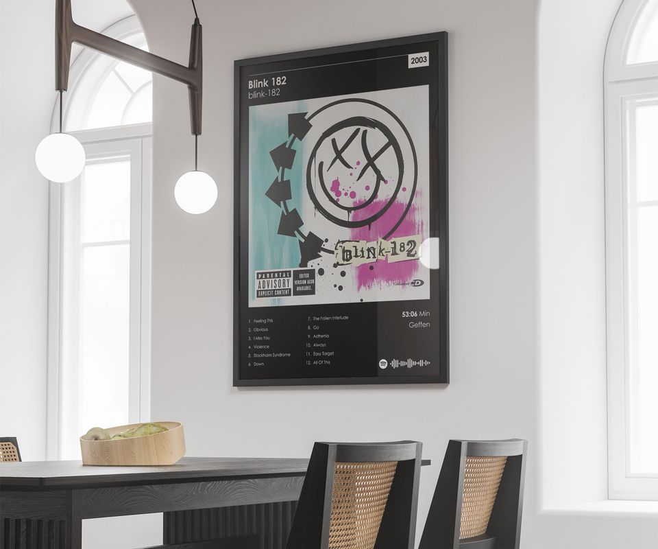 B182 Self-Titled Album, Pop Punk Anthem Poster