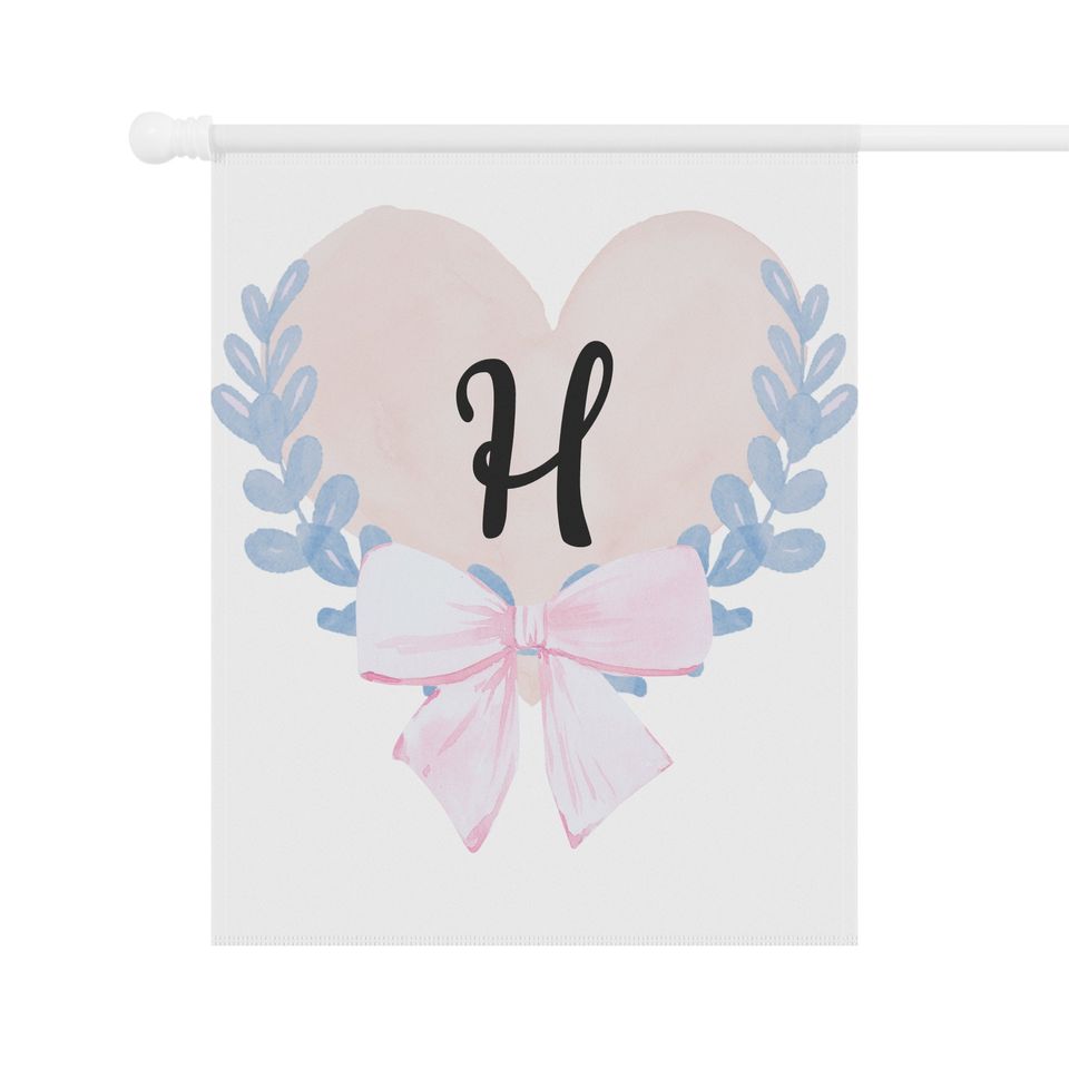 Personalized monogram house flags