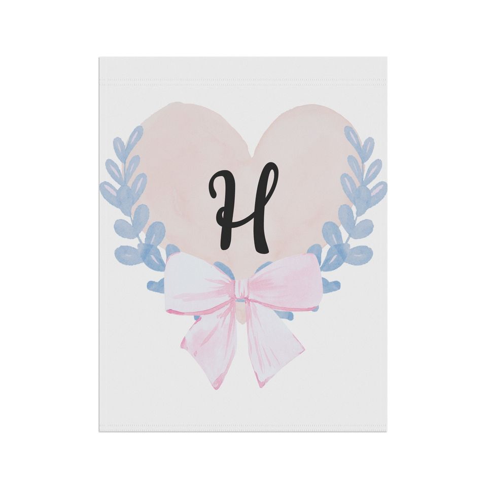 Personalized monogram house flags