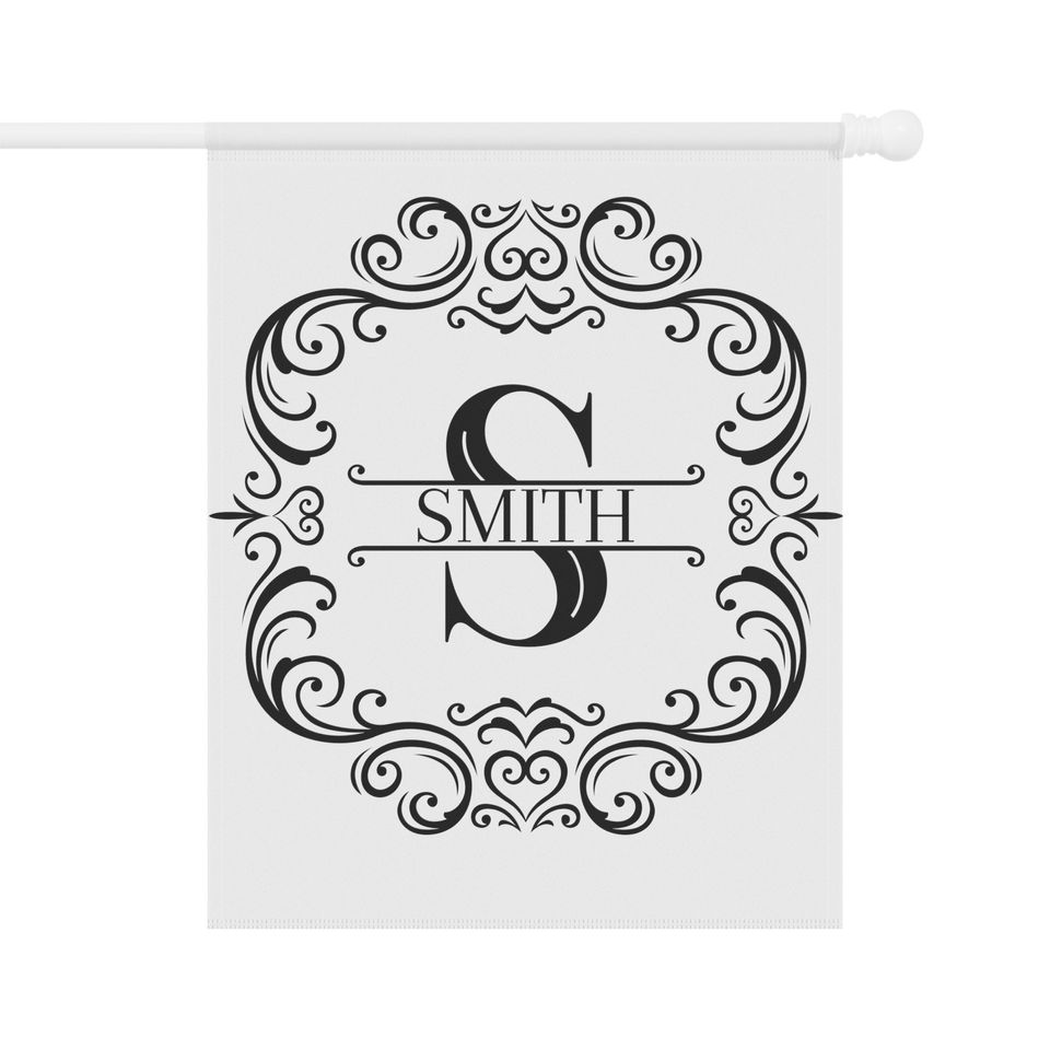 Personalized monogram house flags