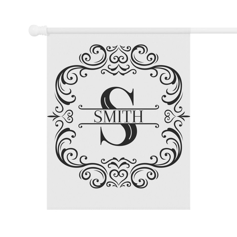 Personalized monogram house flags