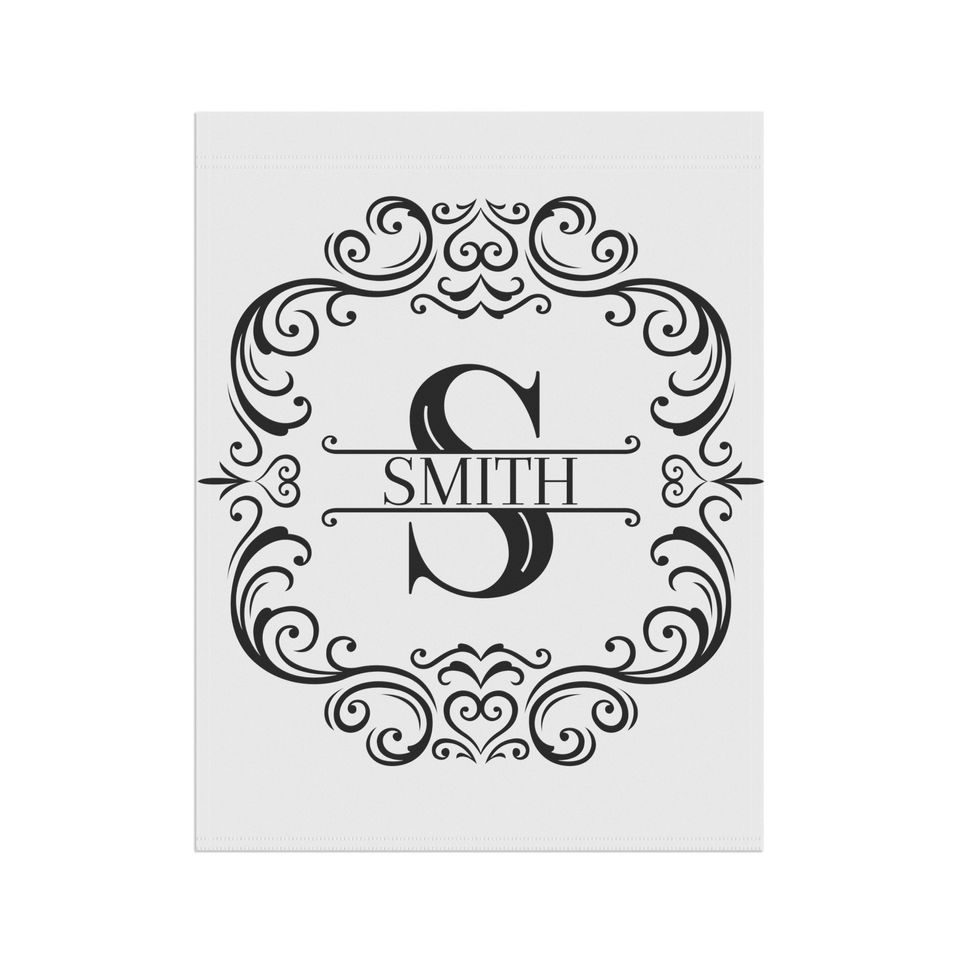 Personalized monogram house flags