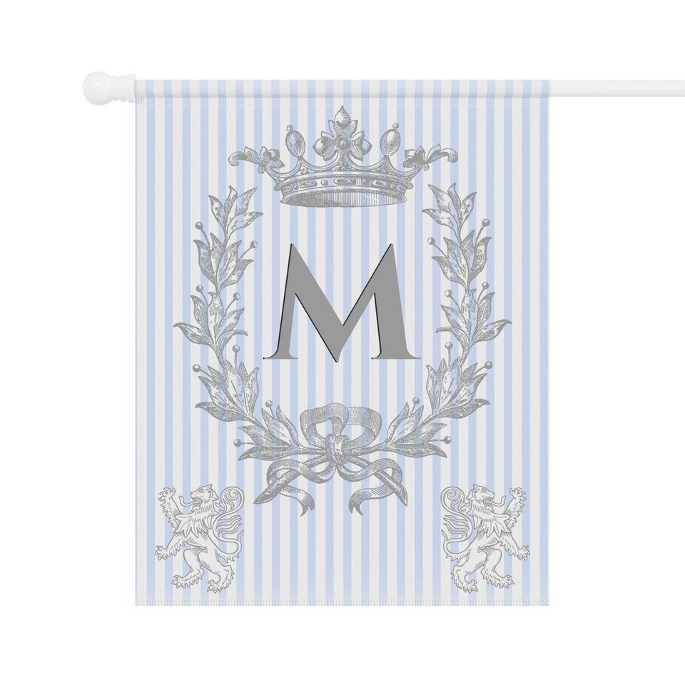 Personalized monogram house flags