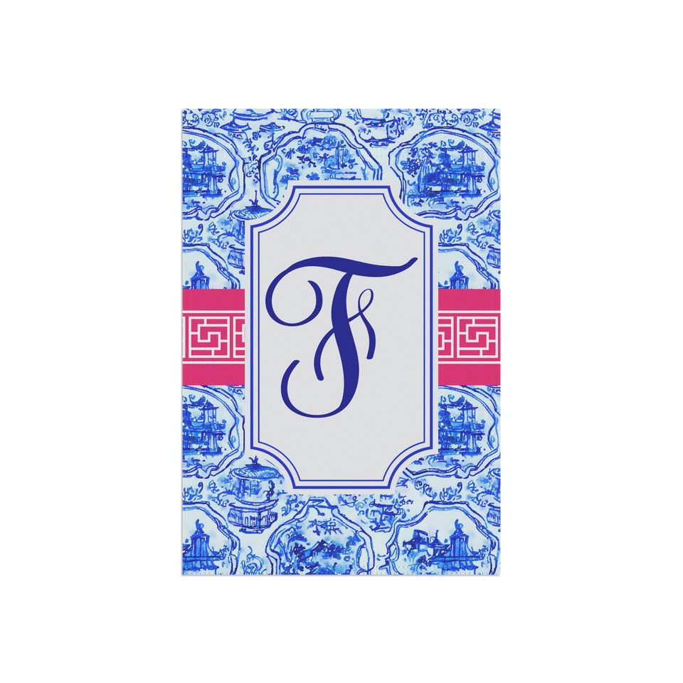 Personalized monogram house flags