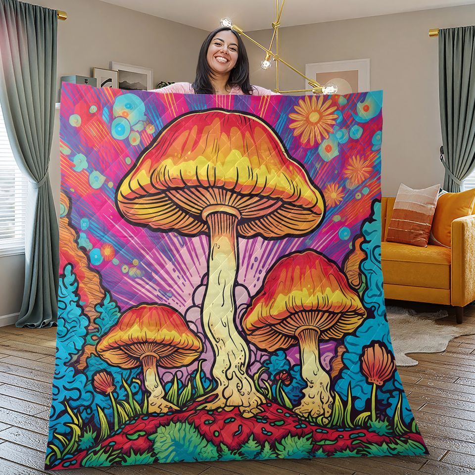 Mushroom Patterns Bedding Set -  Room Decoration