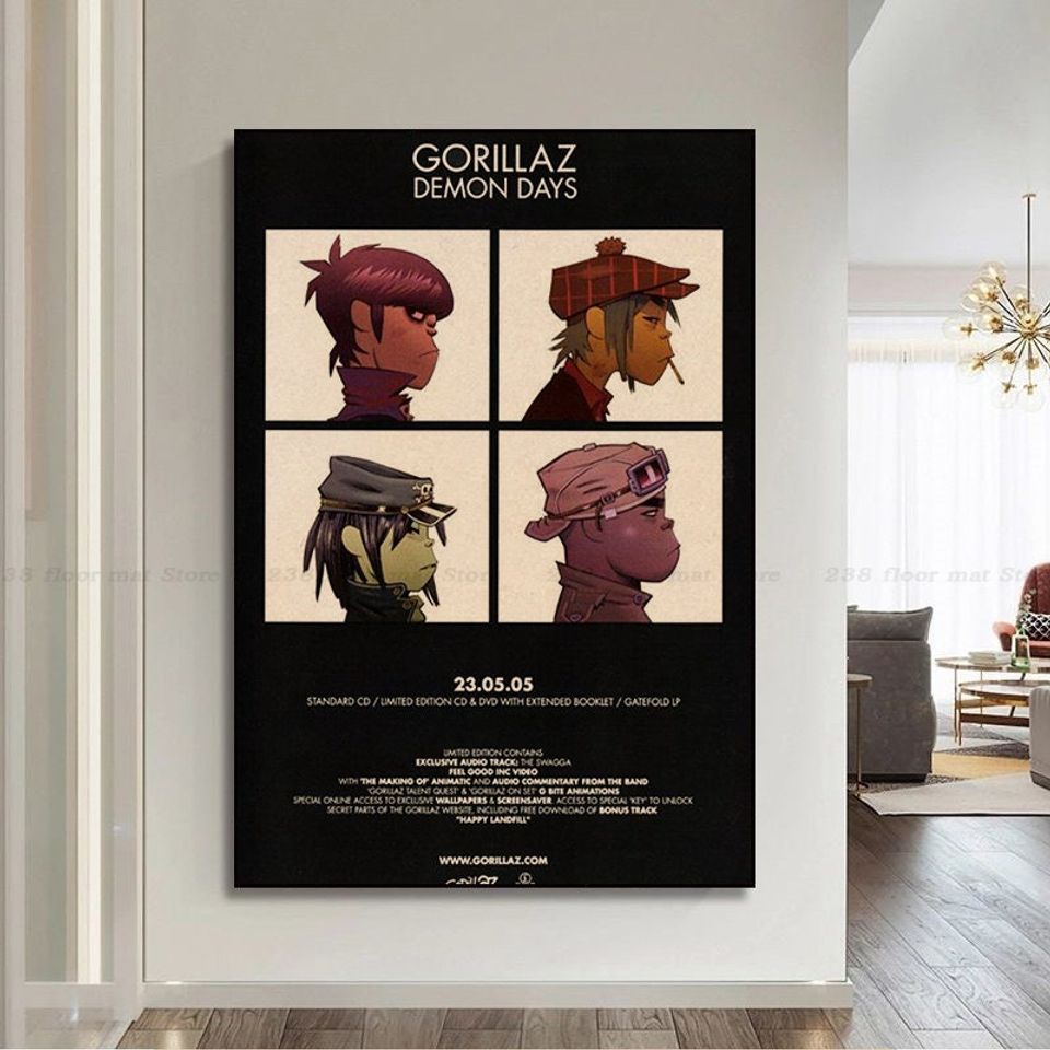 Gorillaz Poster, Room Decoration