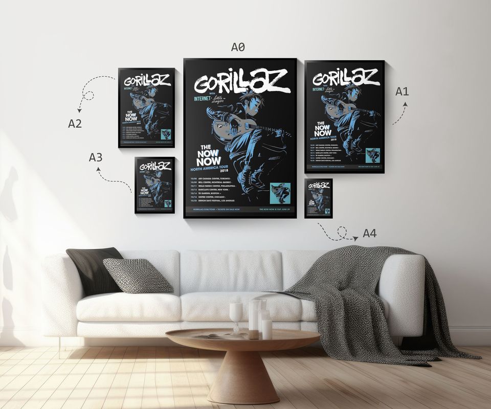 Gorillaz Poster, Room Decoration