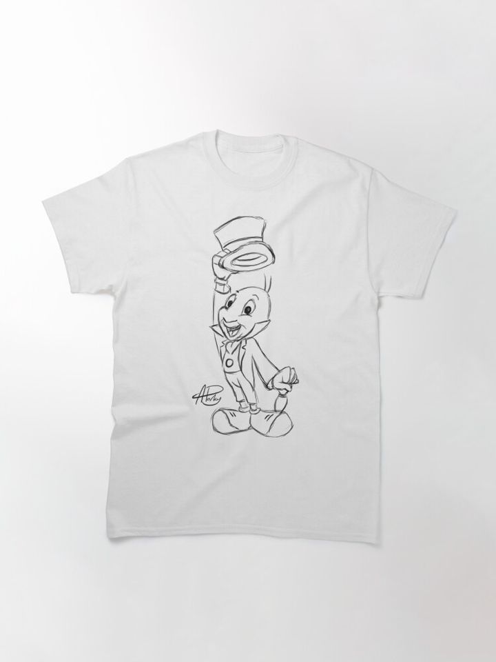 Jiminy Cricket T-Shirt, Disney Pinocchio T-shirt