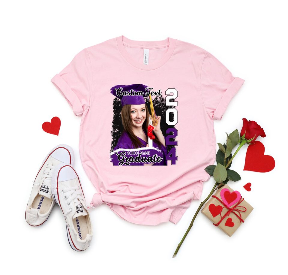 Custom Photo Printed Graduation Shirt,Custom Photo Graduation