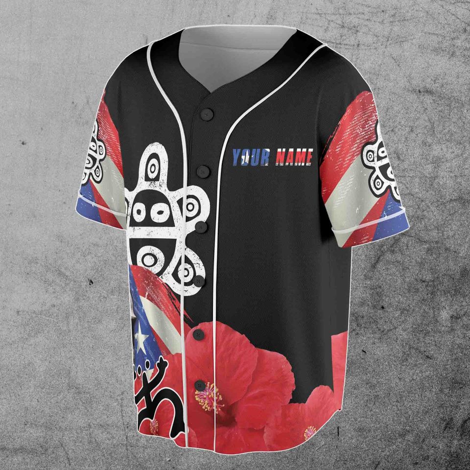 Customize Name Puerto Rico Baseball Jersey