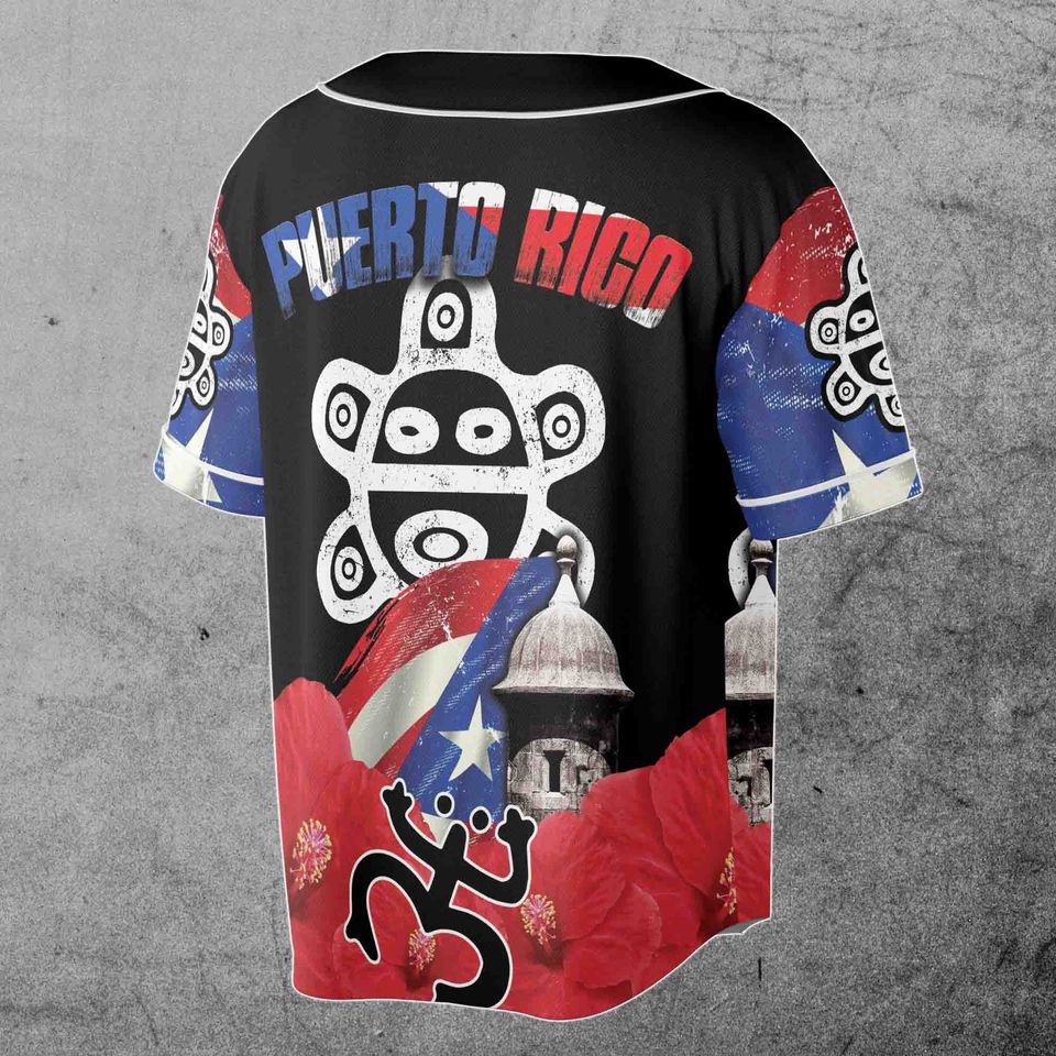 Customize Name Puerto Rico Baseball Jersey