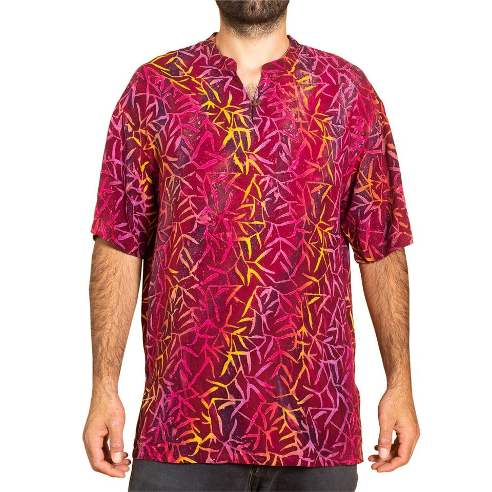 SHIRT batik design without collar | 100% natural viscose