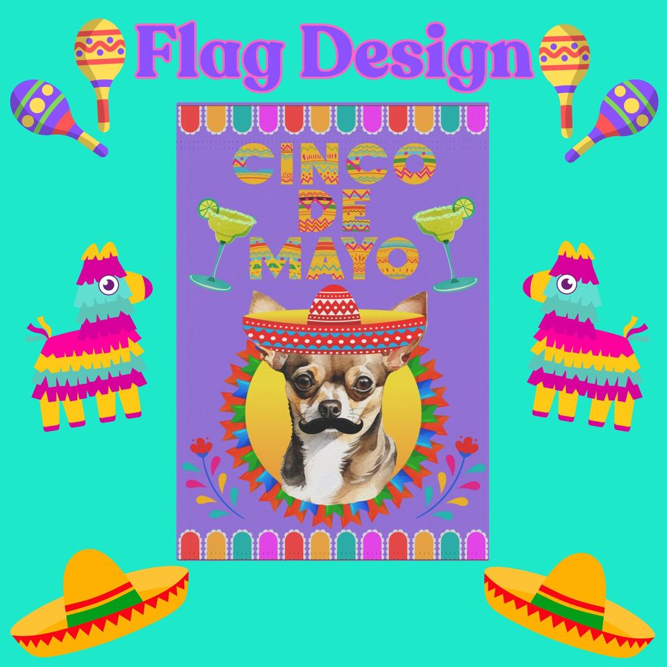 Happy Cinco De Mayo Garden Flag