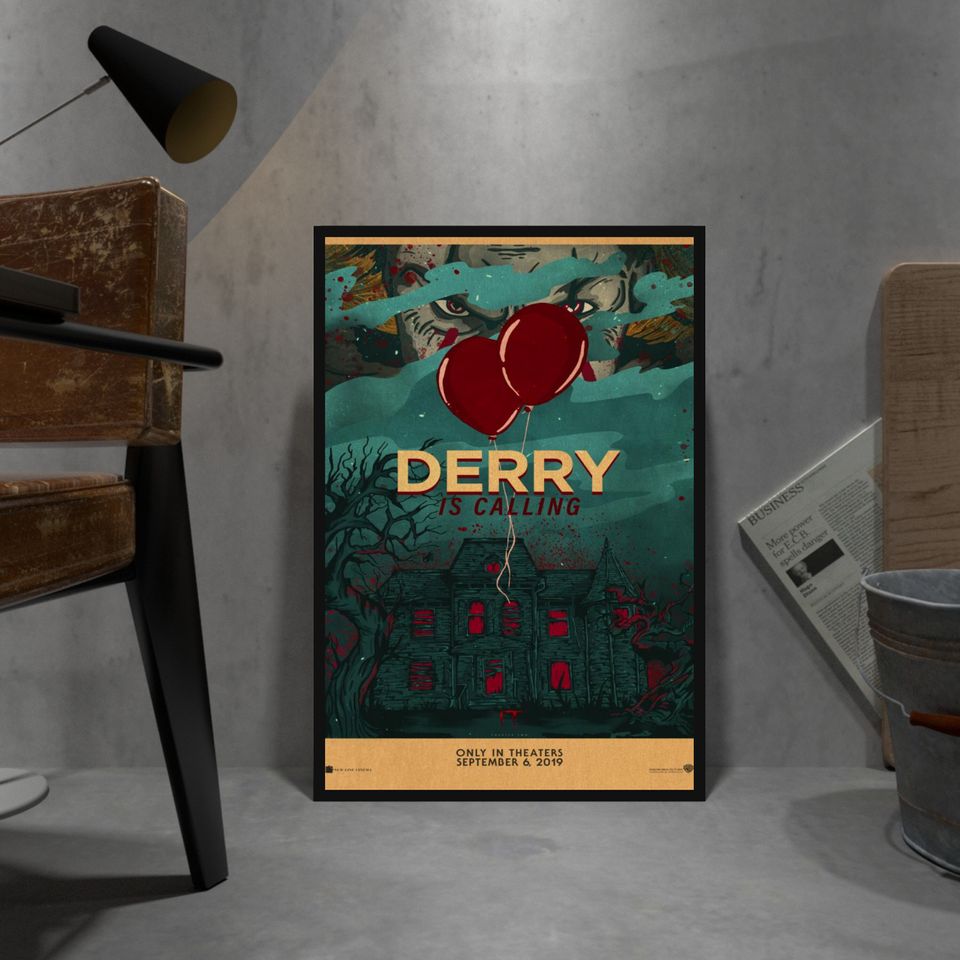 IT Poster, Pennywise Poster, Wall Decor