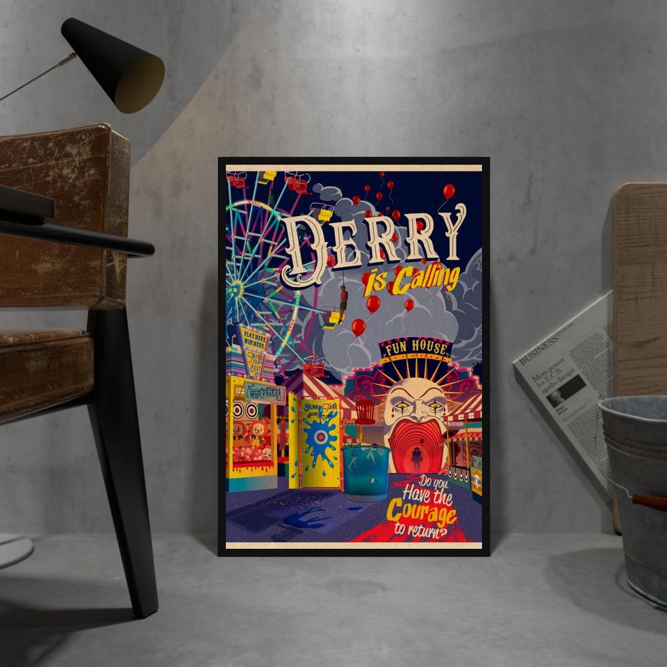 IT Poster, Pennywise Poster, Wall Decor