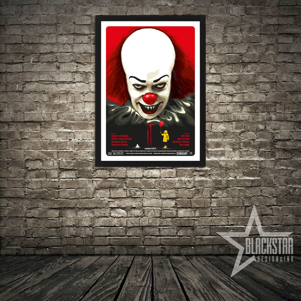 IT Poster, Pennywise Poster, Wall Decor