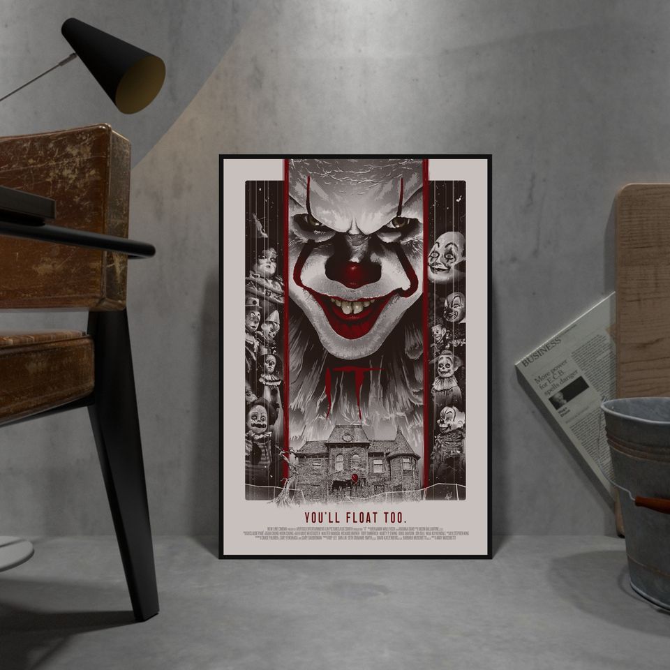 IT Poster, Pennywise Poster, Wall Decor