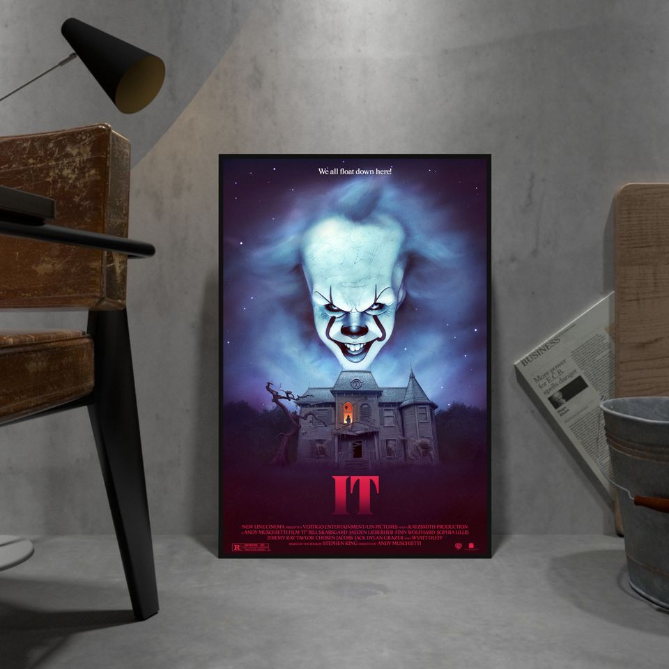 IT Poster, Pennywise Poster, Wall Decor