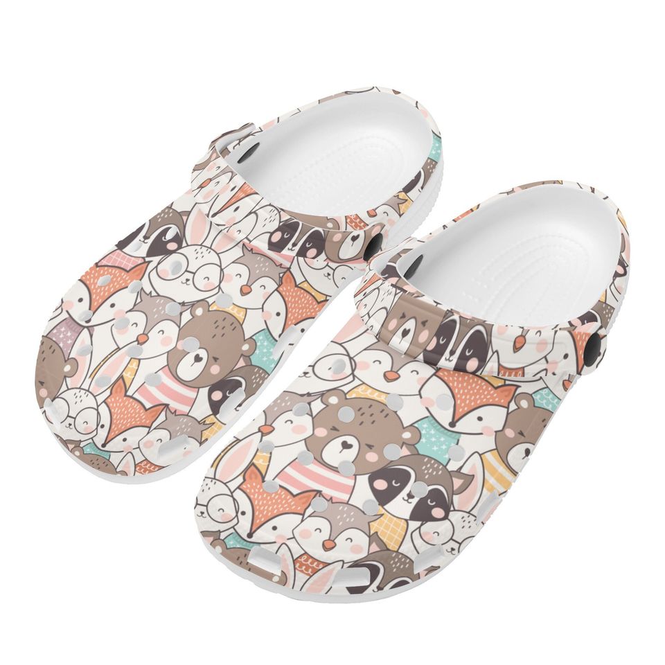 Animal Print Clogs
