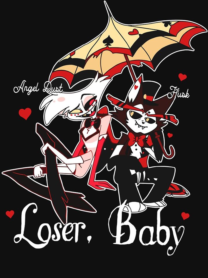 Hazbin Hotel Angel Dust X Husk Loser Hoodie