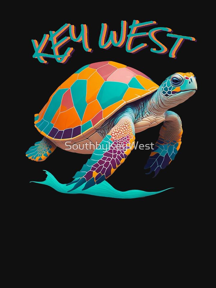 Key West Turtle Racerback Tank Top