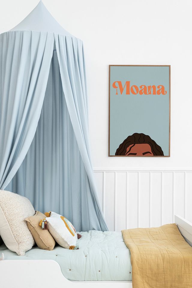 Moana Princess, Disney poster, art decoration
