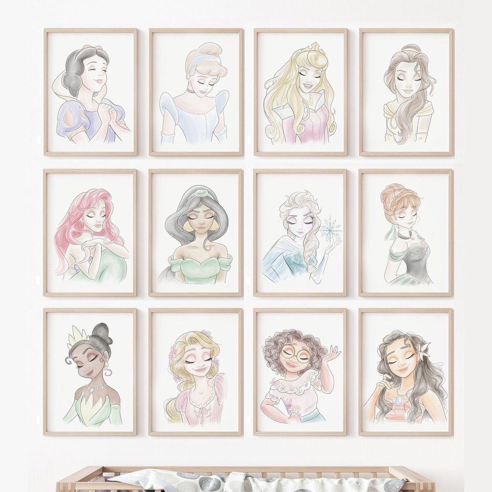 Moana Princess, Disney poster, art decoration