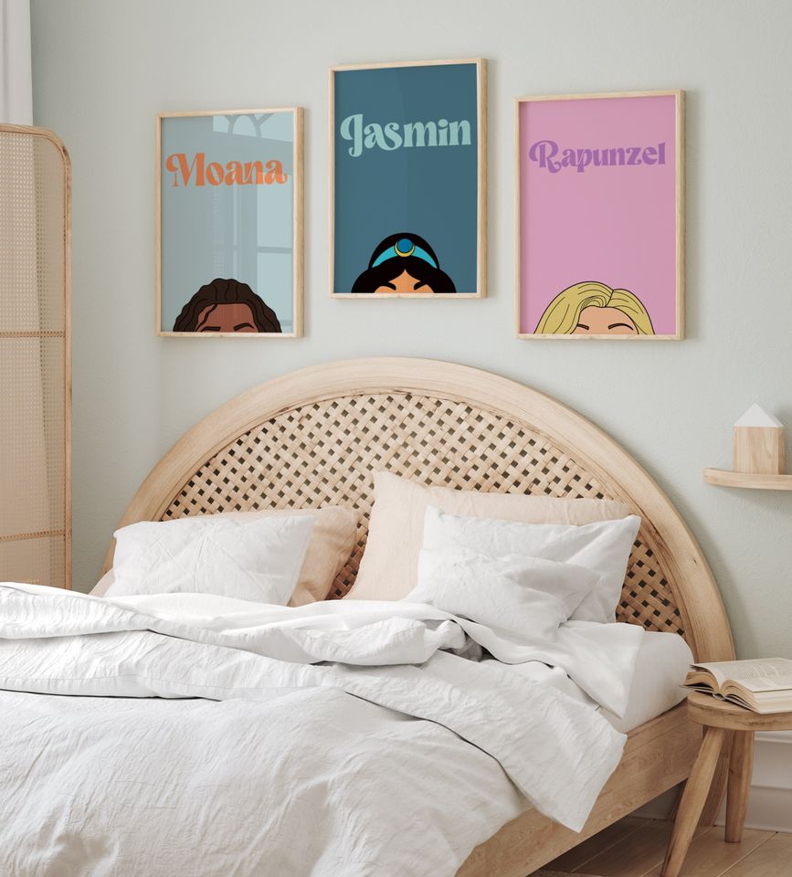 Moana Princess, Disney poster, art decoration