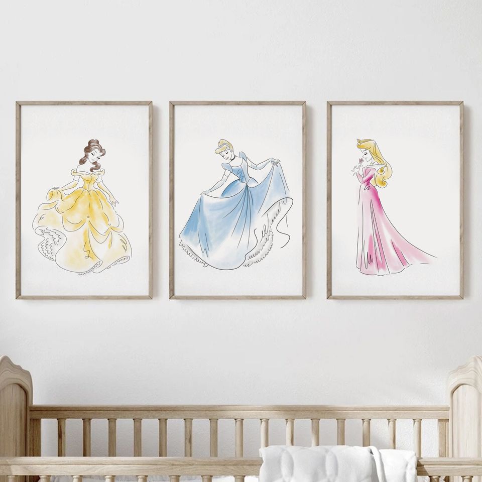 Moana Princess, Disney poster, art decoration