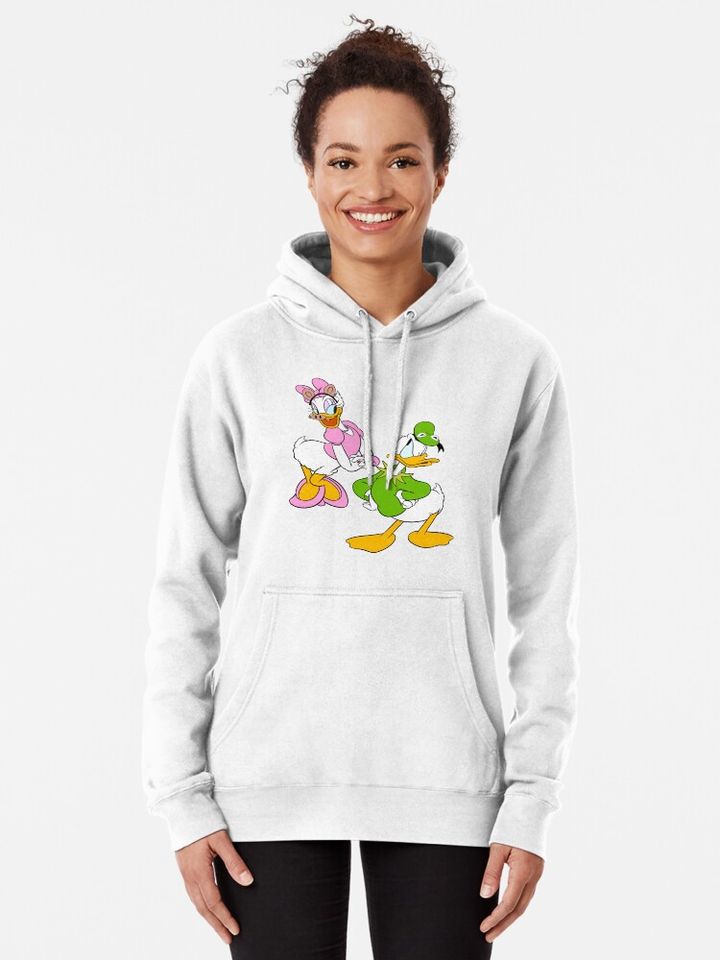 Donald and Daisy as Kermit and Piggy Pullover Hoodie