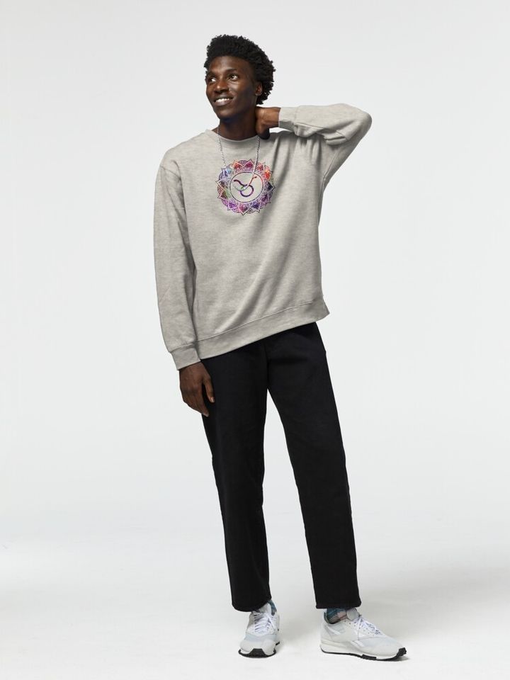 Taurus Zodiac - Mandala Pullover Sweatshirt