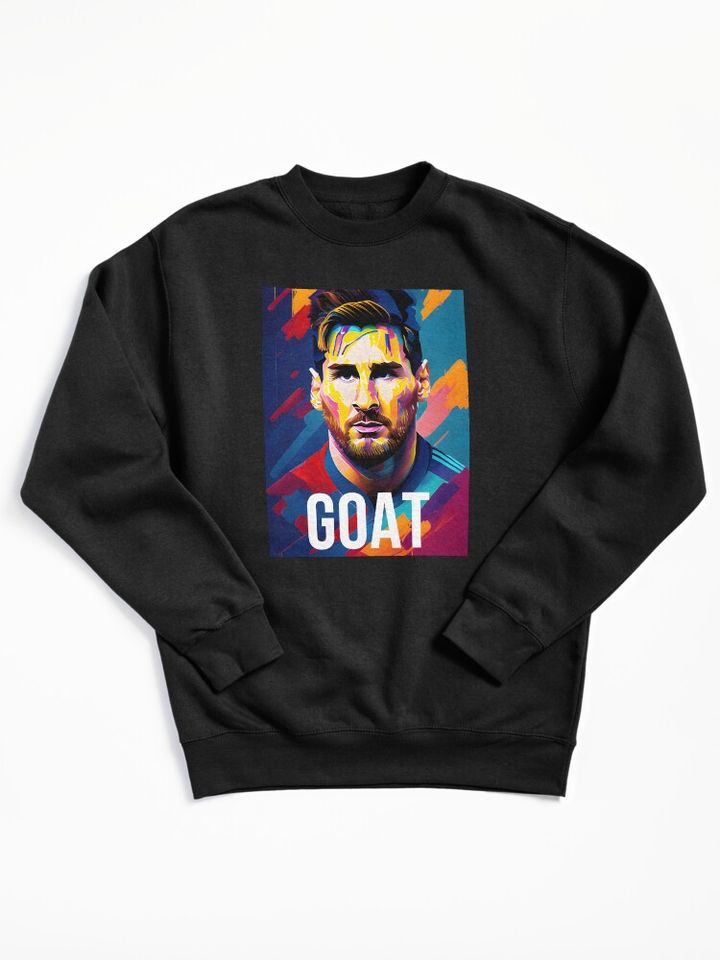 Messi The Goat Pullover Sweatshirt