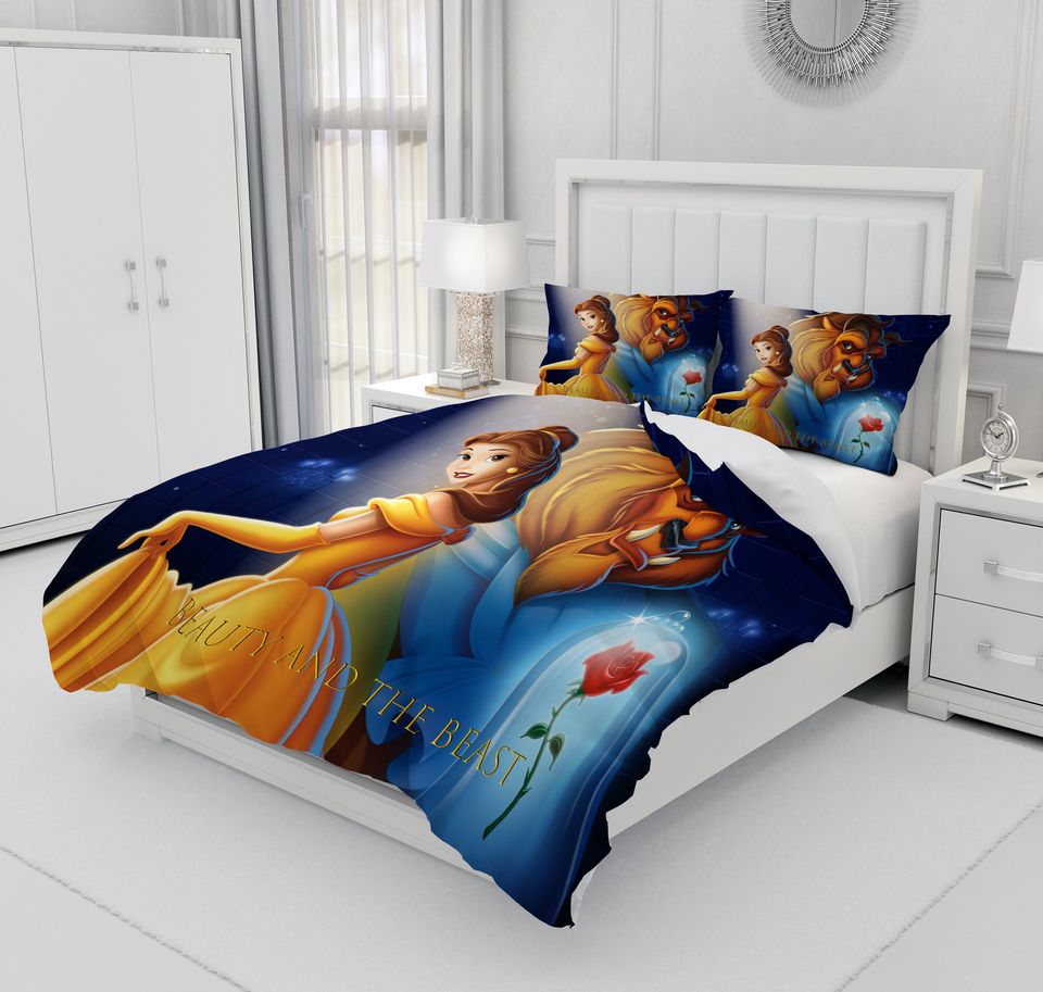 Beauty And The Beast, Bedding Three Piece Set