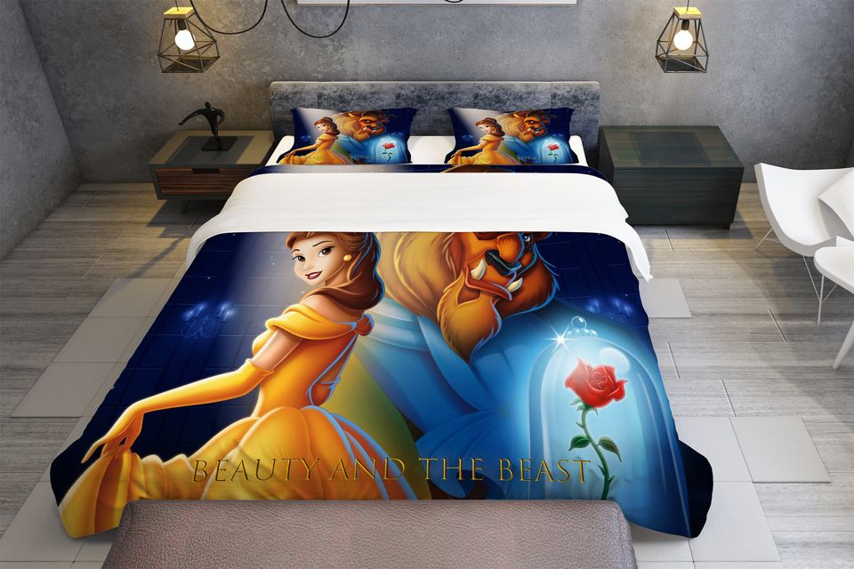 Beauty And The Beast, Bedding Three Piece Set