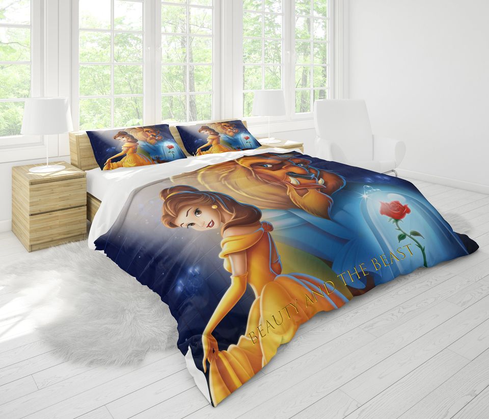 Beauty And The Beast, Bedding Three Piece Set