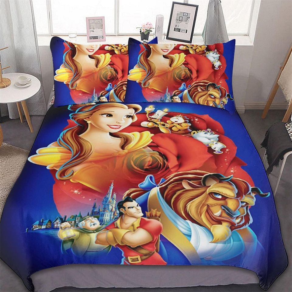 Beauty and the Beast Cotton Matting Bedding Set