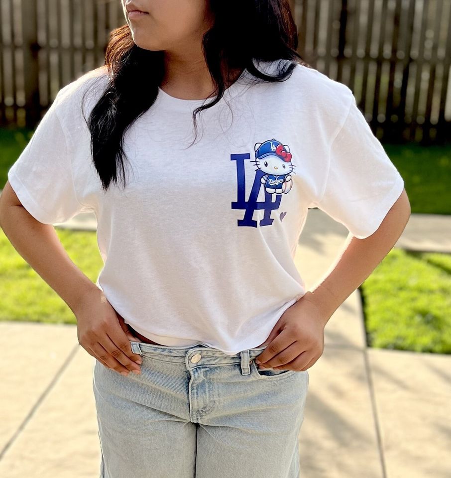 Hello Kitty LA Dodgers t-shirt