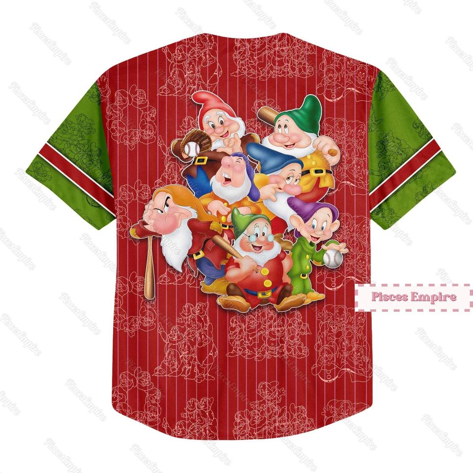 Seven Dwarfs Jersey, Seven Dwarfs Baseball Shirt, 7 Dwarfs Jersey Shirt