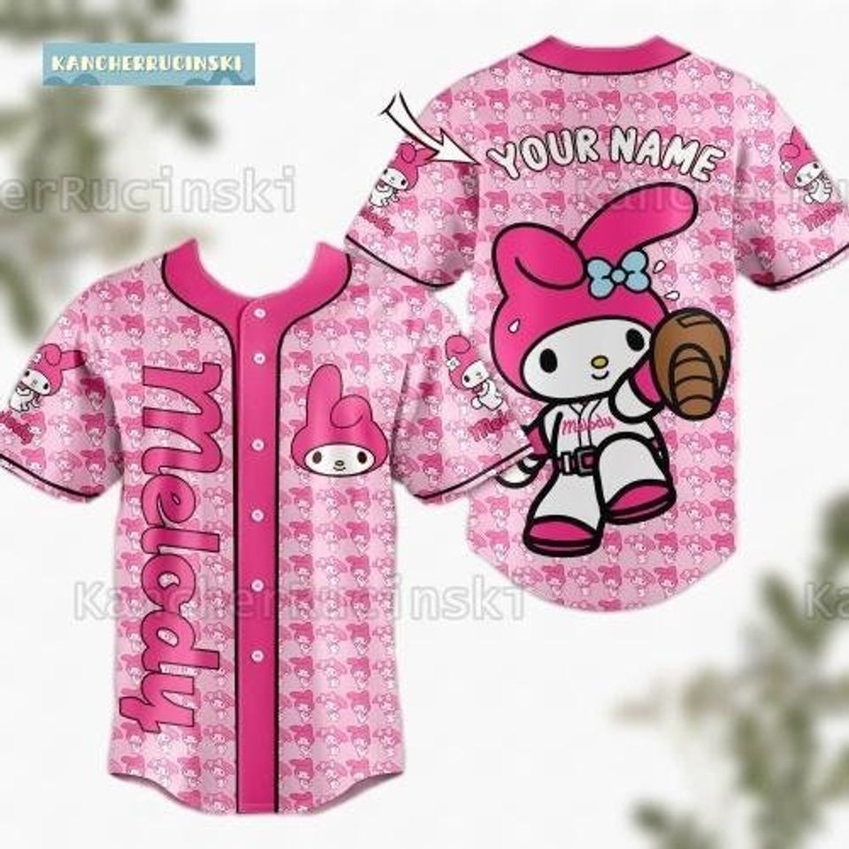 Hello Kitty Jersey, Hello Kitty Baseball Jersey, My Melody Jersey