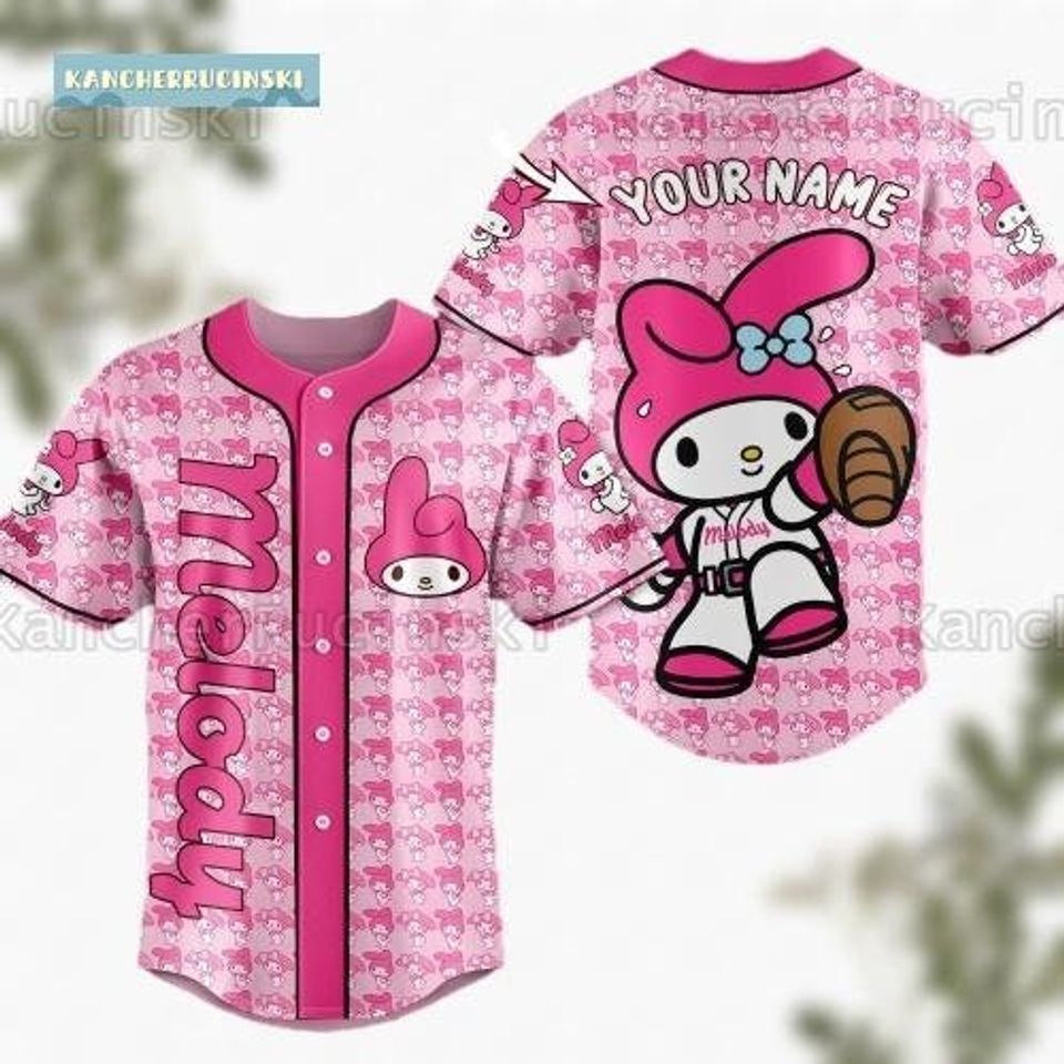 Hello Kitty Jersey, Hello Kitty Baseball Jersey, My Melody Jersey