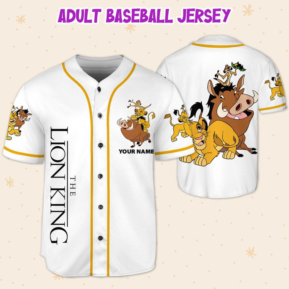 Custom Disney The Lion King Hakuna Matata Simple, Custom Baseball Jersey