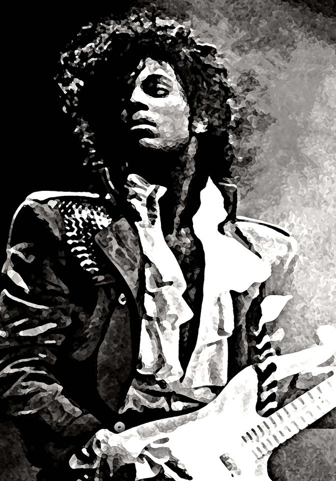 Prince Rogers Nelson Art - Rock Music Wall Design
