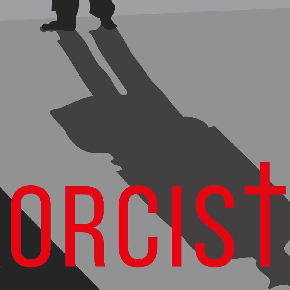 The Exorcist poster, minimalist film print - William Peter Blatty