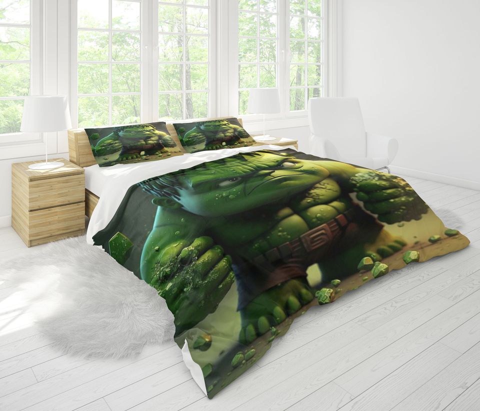 The Hulk Bedding Set, Super Hero Bedroom Decoration