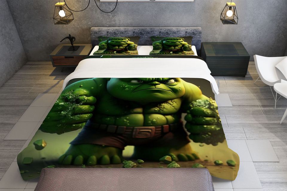 The Hulk Bedding Set, Super Hero Bedroom Decoration