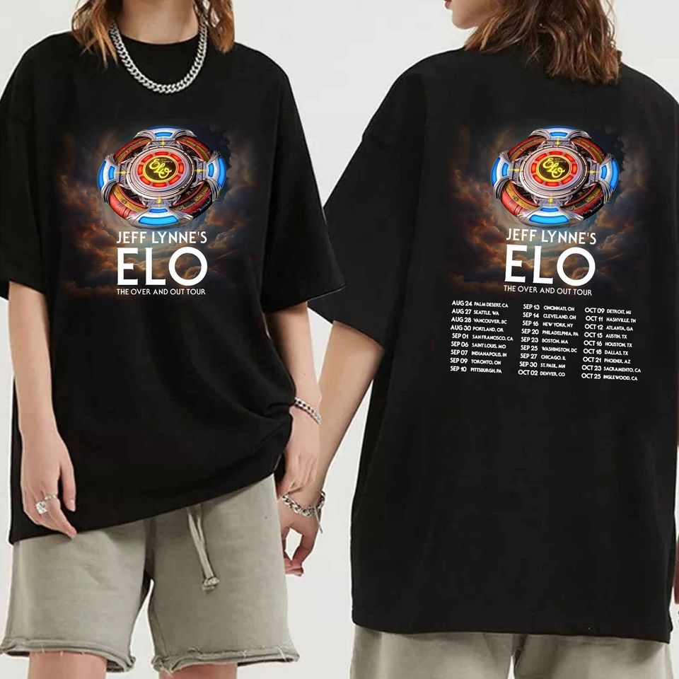 Jeff Lynne's ELO - The Over and Out Tour 2024 Double Sided Shirt
